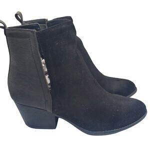 Corkys Women's Giant Faux Suede Ankle Boots - Black, Size 11M EUC